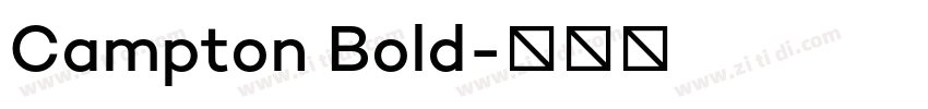 Campton Bold字体转换